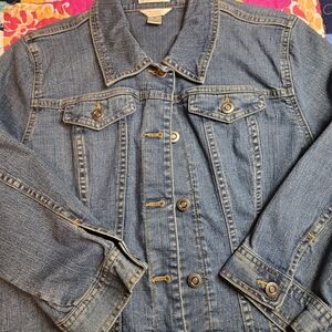 Christopher & Banks Blue Jean Jacket